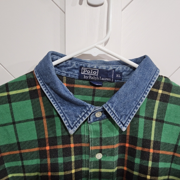 Polo by Ralph Lauren Green Plaid Men's Shirt - Picture 3 of 5